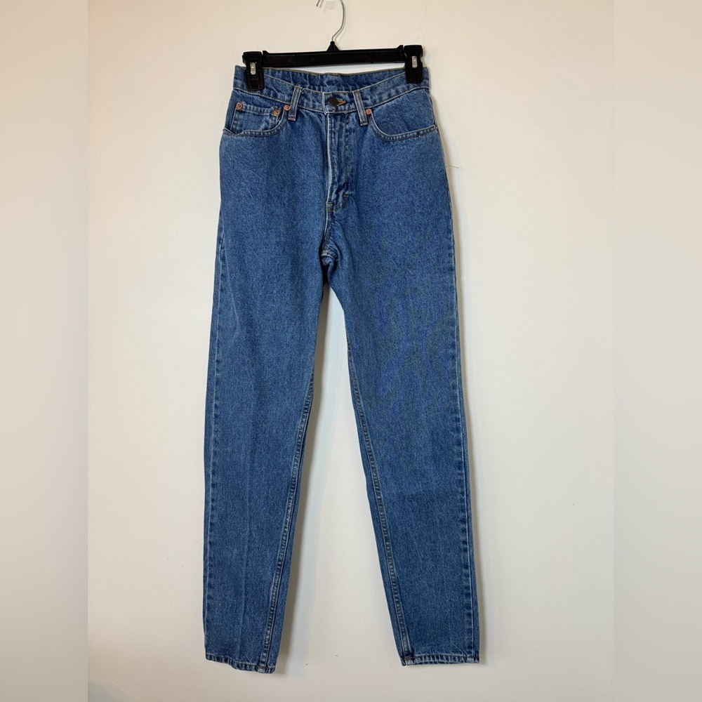 Vintage Jordache High Rise Mom Jeans Size 7/8 100% Cotton Blue